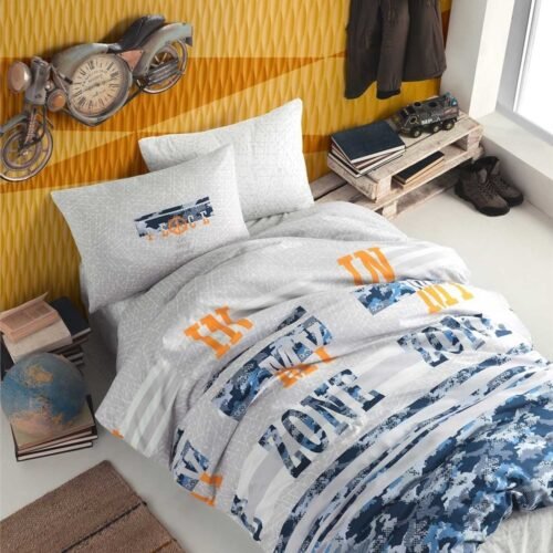 Posteljina Cotton Life 160x220cm Freezone mavi