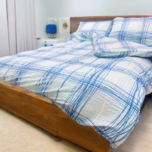 Posteljina Mikrofiber plava boja 200x200cm