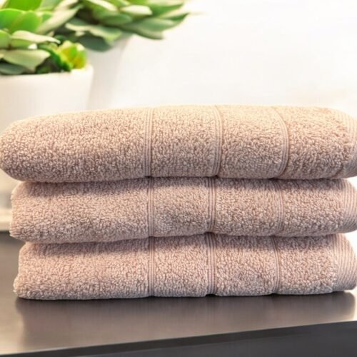 Peškir Bordura 70x140cm 550g/m2 Roze boja Indy