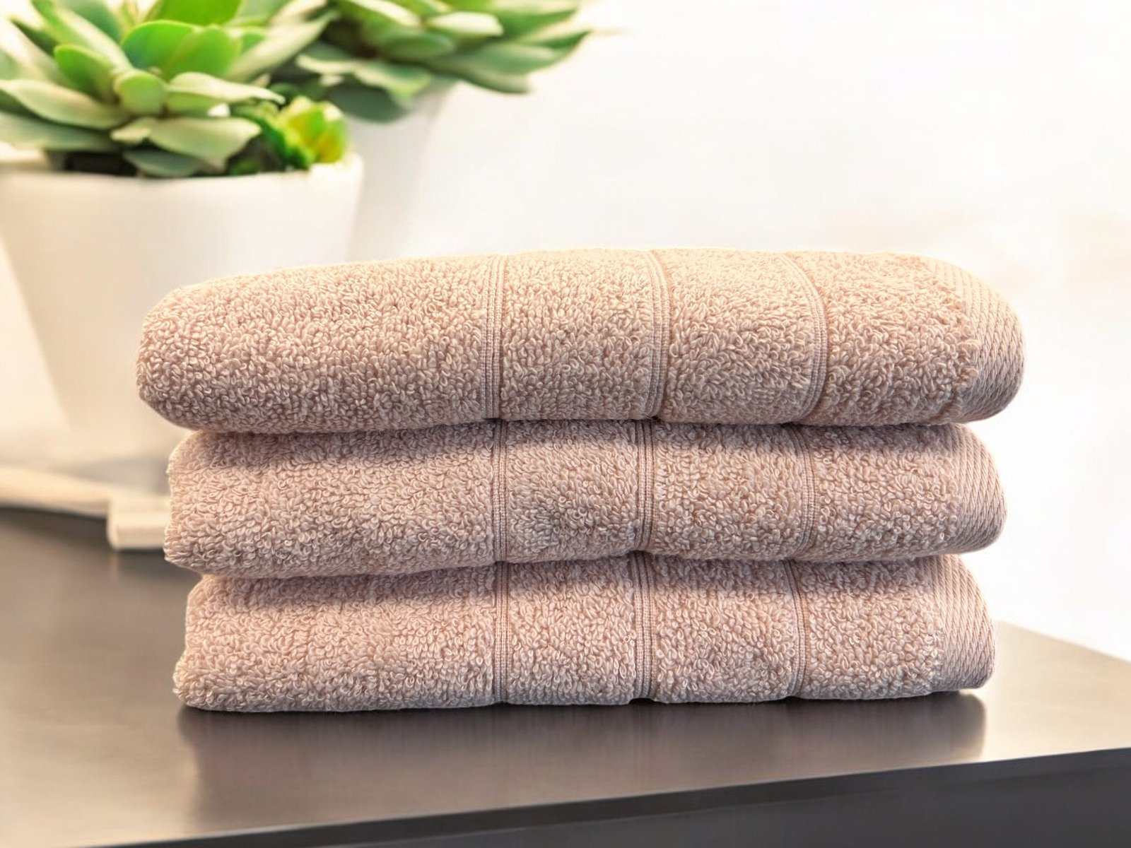 Peškir Bordura 70x140cm 550g/m2 Roze boja Indy