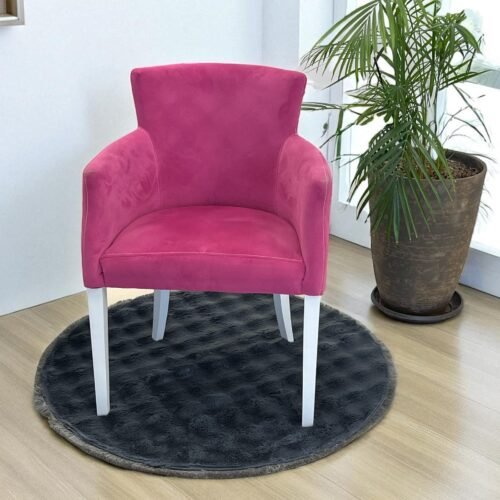 Okrugla Prostirka za kupatilo fi 100cm Tamno siva boja