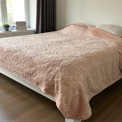 Ćebe Merinos 200x240cm Flower Pink