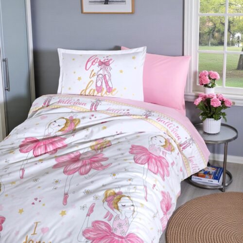 Dečija posteljina DREAM – 100% pamuk Dezen Balerina