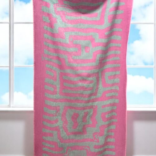 Plažni Peškir Pink Maze 83x163 cm