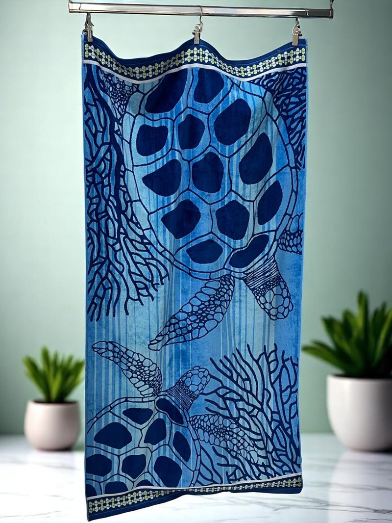 Plažni Peškir Sea Turtle – 100% Pamuk