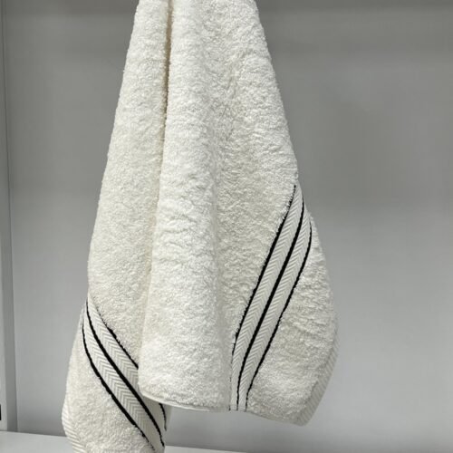 Peškir Stock 50x75cm Dezen S9 Belo/Crna boja