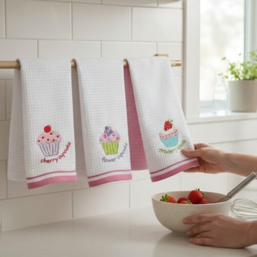 Set 6 kuhinjskih krpa Wafle Pink baby