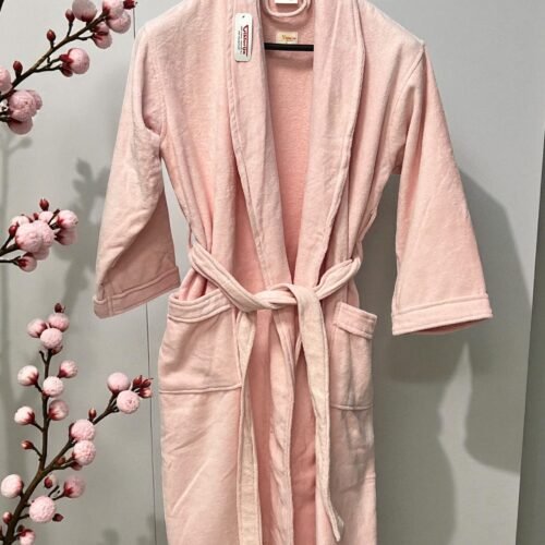 Bade Mantil Frotir - M veličina Model G Roze boja