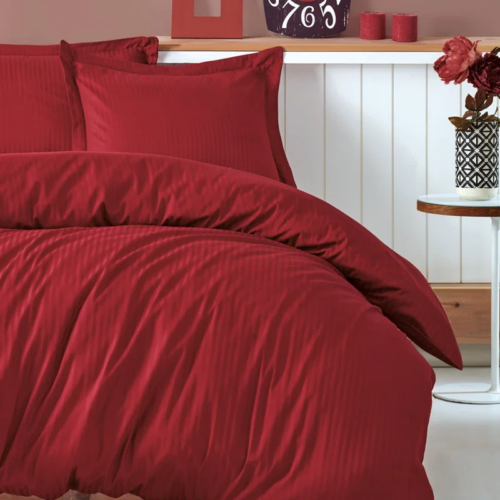 Set od satena-Posteljina 160x220cm Bordo boja