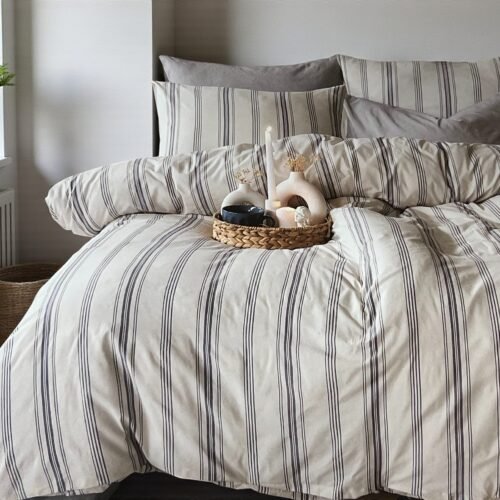 Komplet set posteljina Cotton-Life 200x220cm Indigo - Francuski ležaj