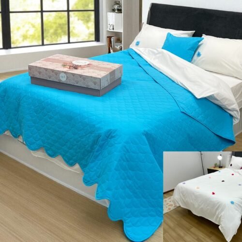 Dar za Dom – set box sa prekrivačem Louca Blue singl