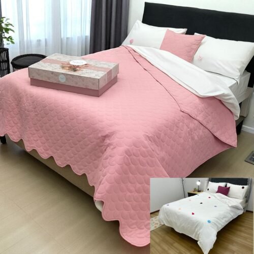 Dar za Dom – set box sa prekrivačem Louca Pink singl