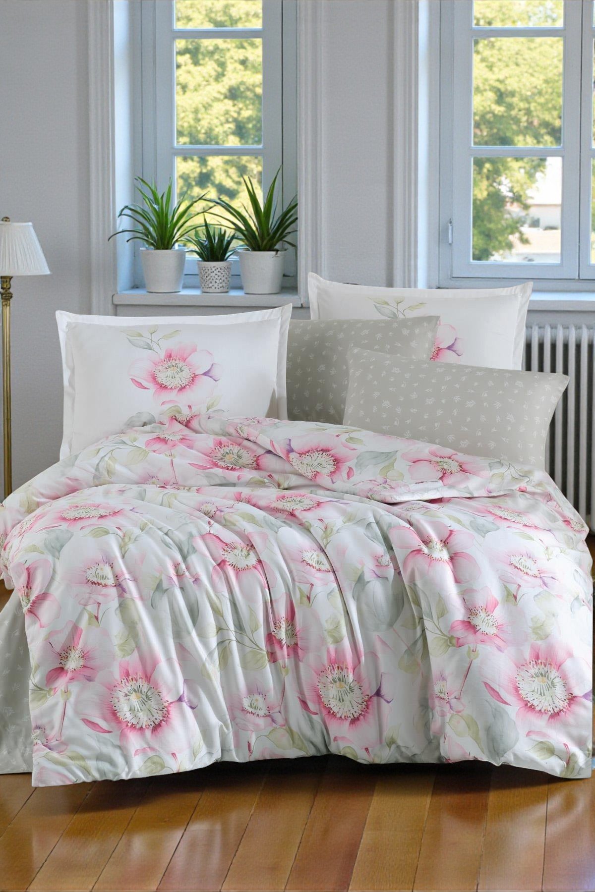 Clasy Deluxe – Saten posteljina za bračni krevet 200x220 Pataya