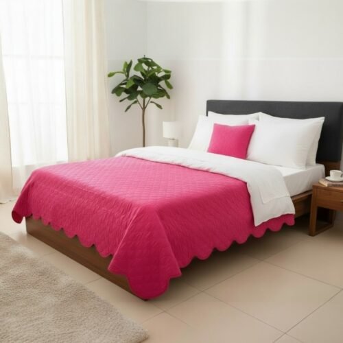 Pamučni prekrivač 180x230cm sa ukrasnom jastučnicom 40x40cm - Lucia P