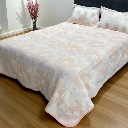 Prekrivač Elegance 250x260cm i 2 jastučnice Roze boja