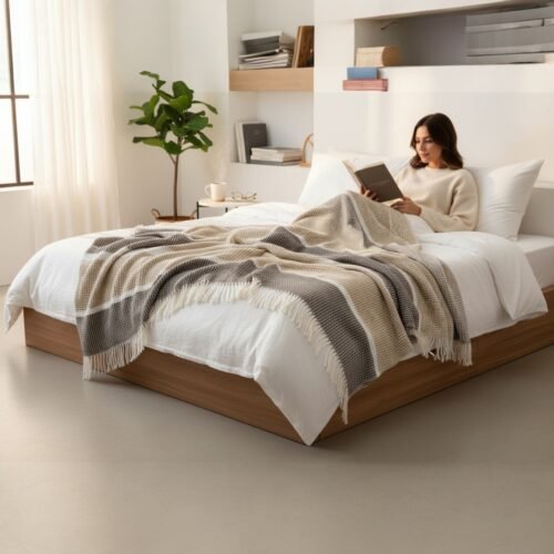 Ćebe Cozy 180x220cm Selay Bej N- Akril/Pamuk