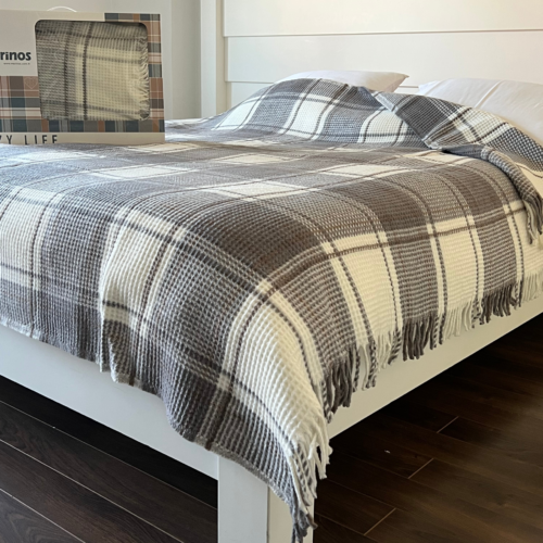 Ćebe Cozy Viktorija 150x200cm Dezen - Mila Antrasit  Akril/Pamuk