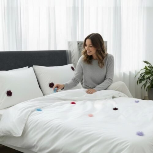 Ranforce posteljina za singl krevet 160x220cm - Cvet