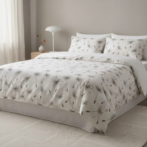 Pamučna posteljina Calm Nature krem apstraktna 200x200