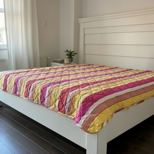 Prekrivač 190x190cm mikrofiber Pink