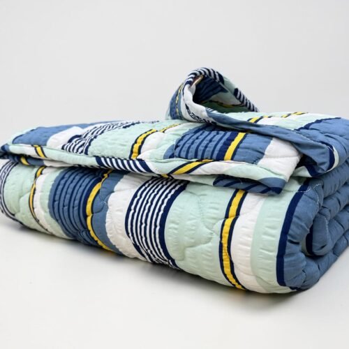 Prekrivač 190x190cm mikrofiber Blue/yelow
