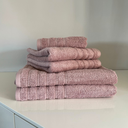 Peškir Bordura 40x80cm 550g/m2 Svetlo Roze boja