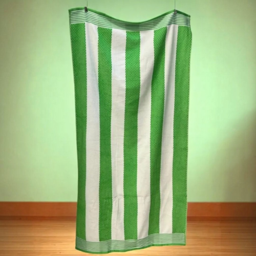Plažni peškir "Lime Stripe" 160x83 cm – 100% pamuk A12