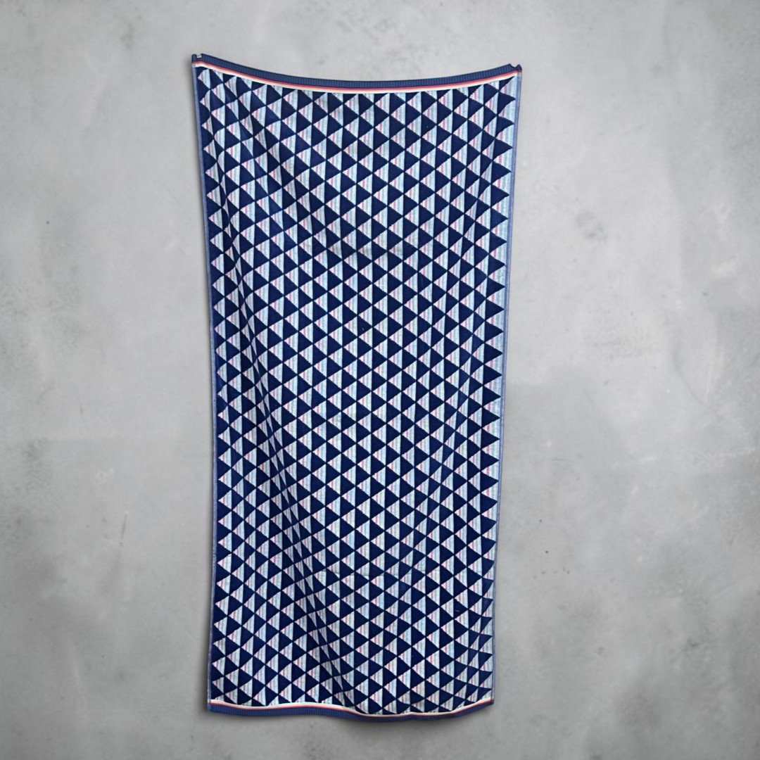 Plažni peškir – 100% pamuk – 162 x 82 cm Karirani dezen