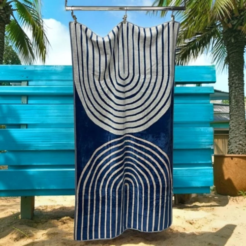 Plažni Peškir Deep Blue – 100% Pamuk