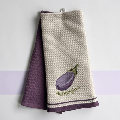 Set kuhinjskih krpa 40x60cm Wafle - Aubergine