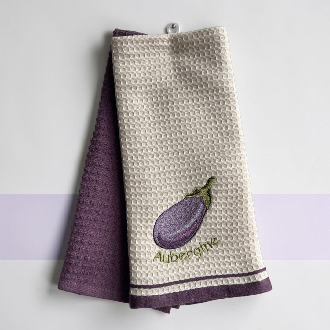 Set kuhinjskih krpa 40x60cm Wafle - Aubergine
