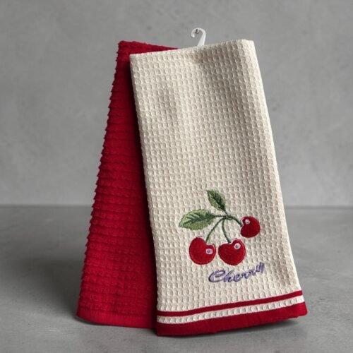 Set kuhinjskih krpa 40x60cm Wafle - Trešnja