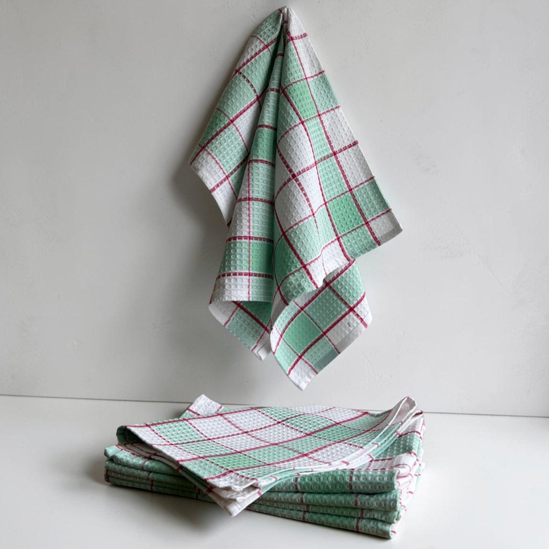 Kuhinjska krpa 45x65cm - Waffel - Rezedo boja