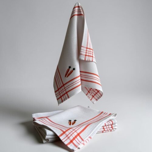 Kuhinjska krpa 45x65cm - Šargarepa - Waffel vez model