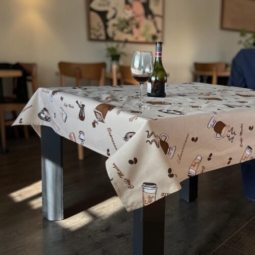 Stolnjak 150x150cm Dezen Choco-Latte
