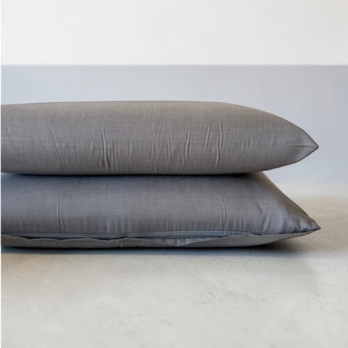 Jastučnica Tamna Siva boja 40x80cm 100% pamuk Dezen Glat
